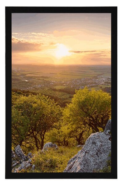 Poster natură frumoasă scăldată de soare