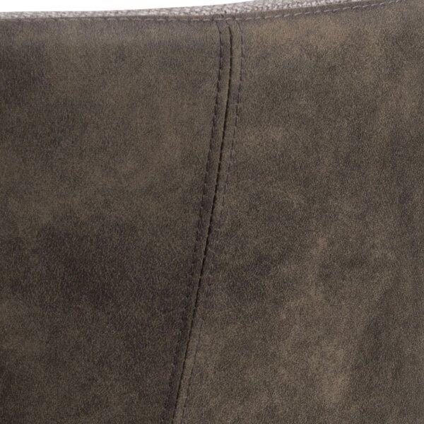 MAZZONI EXPORT IDA Taupe Gri Deschis/Antracit Maro (material Basel 34/Preston 96) - SCAUN TAPIȚAT MODERN PENTRU SALON/SUFRAGERIE LOFT