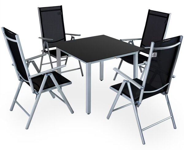 Deuba Set din aluminiu Alu 1+4 - argintiu