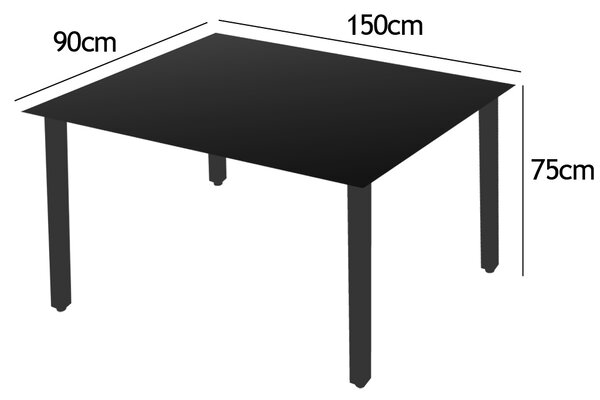 Deuba Set din aluminiu Alu 1+6 - antracit