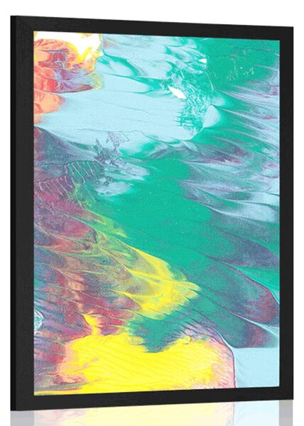 Poster abstracție în culori pastelate
