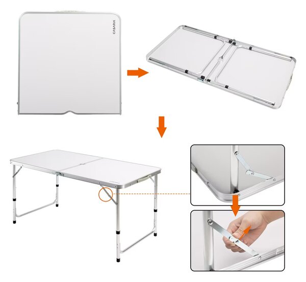 Deuba Set de camping 5 piese - alb