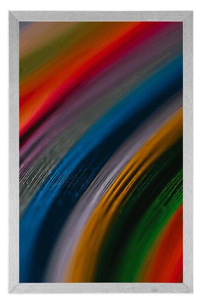 Poster detaliul materialului colorat