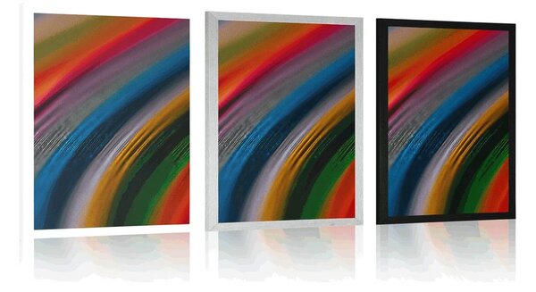 Poster detaliul materialului colorat