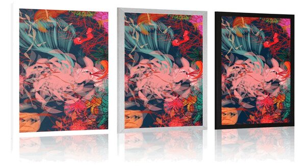 Poster flori abstracte