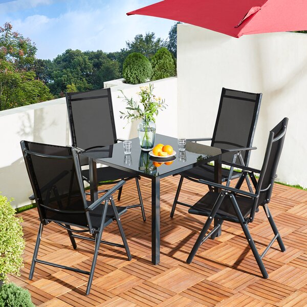 Deuba Set din aluminiu Alu 1+4 - antracit