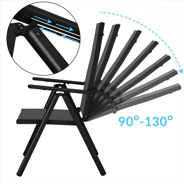 Deuba Set din aluminiu Alu 1+4 - antracit