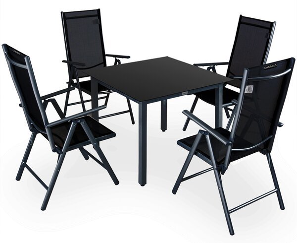 Deuba Set din aluminiu Alu 1+4 - antracit
