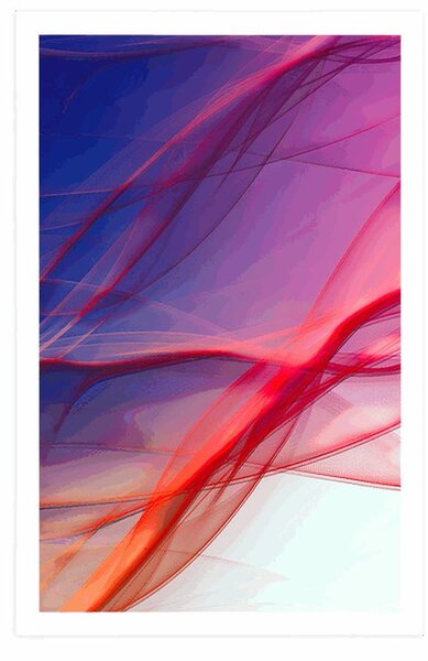 Poster ondule abstracte pline de culori