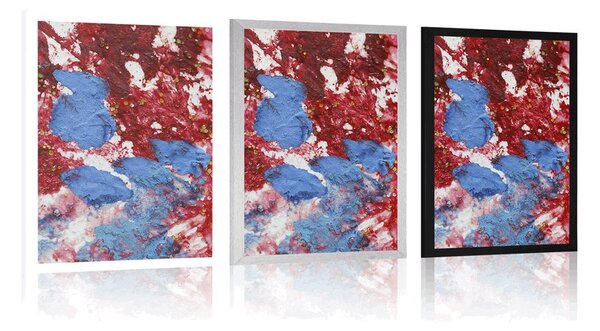 Poster acuarelă în design abstract