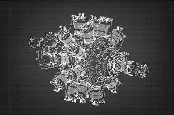Tapet motor de stele