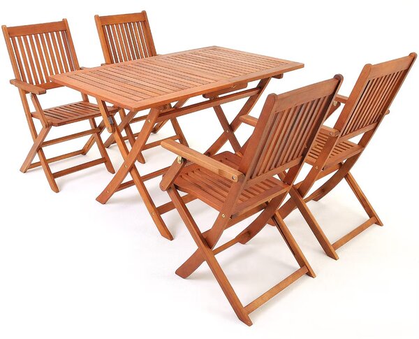 Deuba Set din lemn Sydney 1+4 - acacia