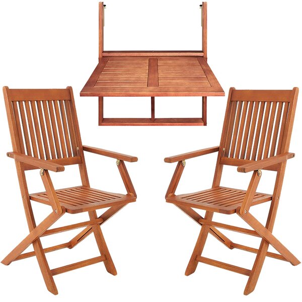 Deuba Set de balcon din lemn - acacia