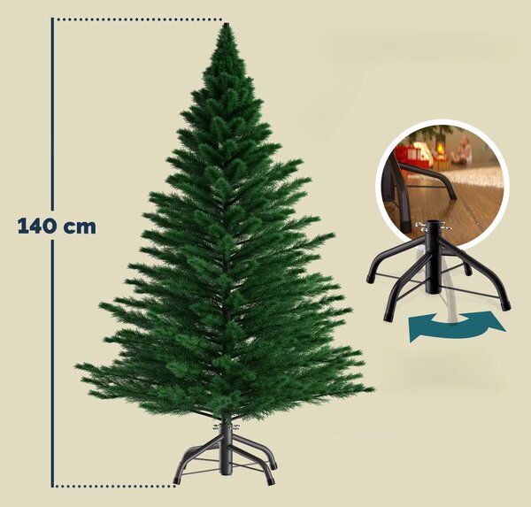 Deuba Brad artificial de Craciun 140 cm