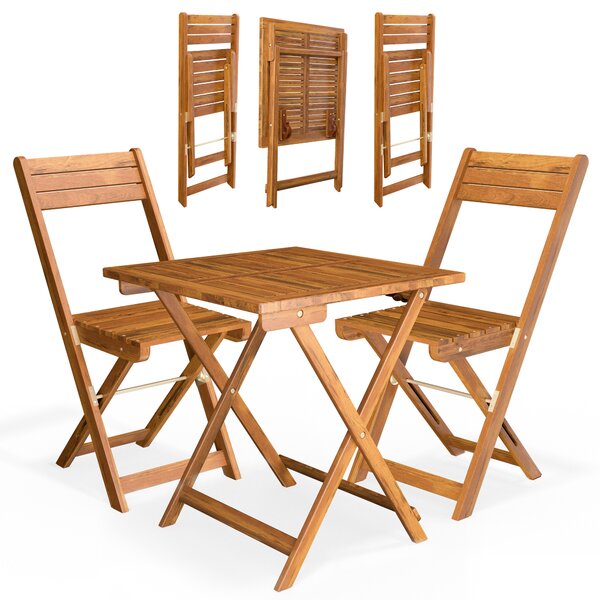 Deuba Set de balcon din lemn - acacia