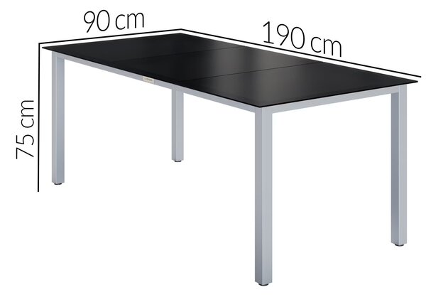 Deuba Set din aluminiu Alu 1+8 - argintiu
