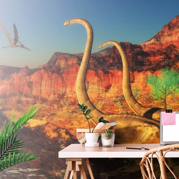 Tapet lumea dinozaurilor