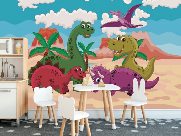 Tapet lumea dinozaurilor