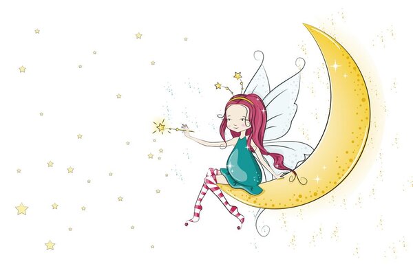 Tapet zână magică pe lună