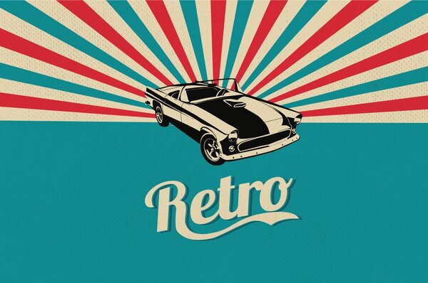 Tapet în stil retro