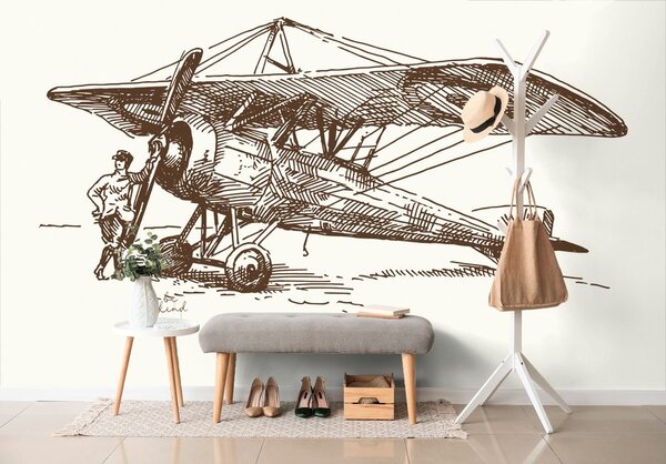 Tapet avion retro