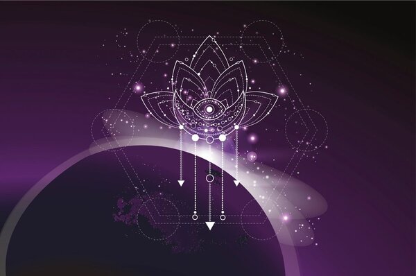 Tapet Feng Shui lotus