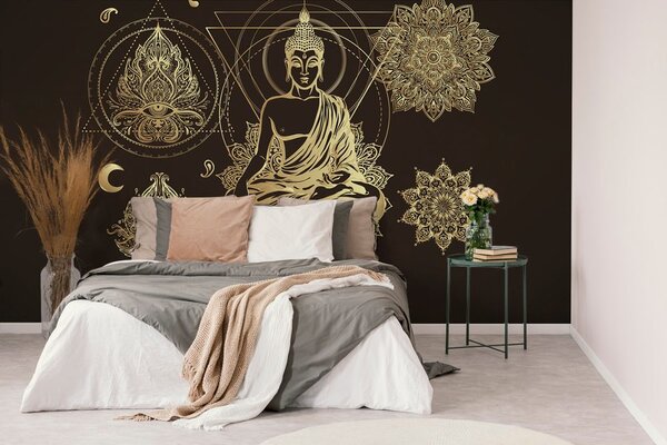 Tapet Buddha de aur