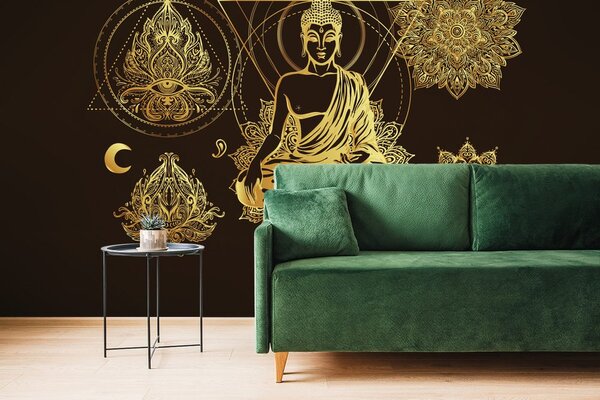 Tapet Buddha de aur