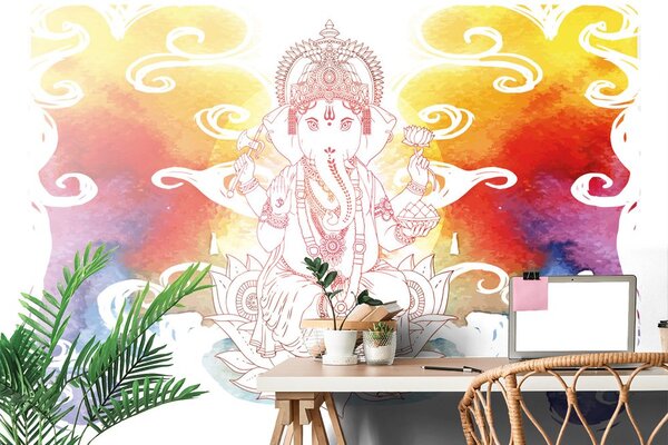 Tapet Ganesha hinduistic