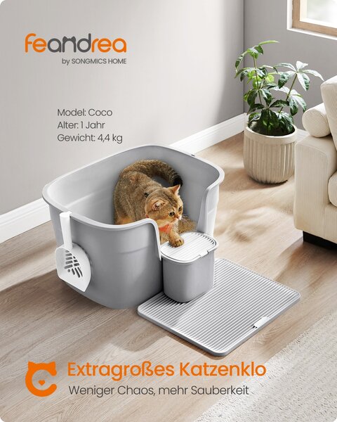 Litiera Gri Feandrea 75x63.5x33 cm