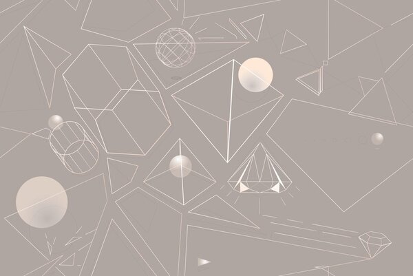Tapet geometrie abstractă