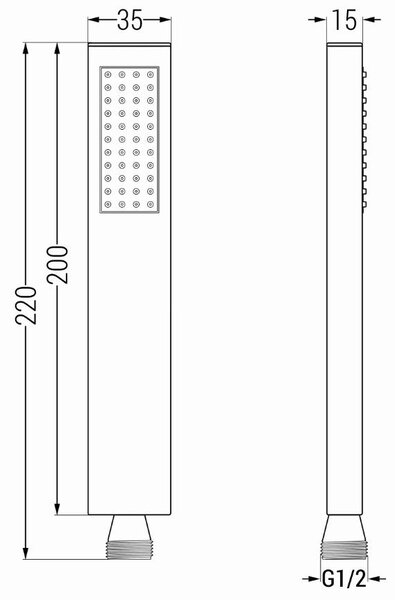 Accesorii Mexen - set de duș de mână cu 1 punct ascuns R-02, crom, 785006050-00