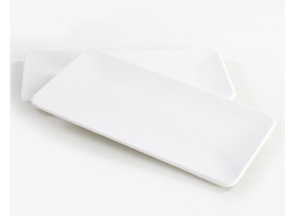Set 2 platouri 275KRM1720, alb, ceramica, 33x17 cm