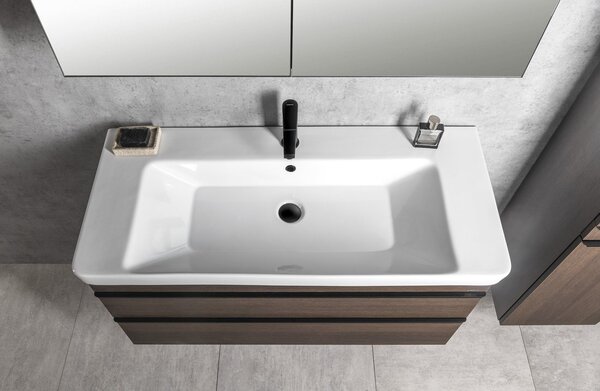 Sapho Sapho, chiuveta ceramica THALIE 105 105x46 cm, mobila, TH11105