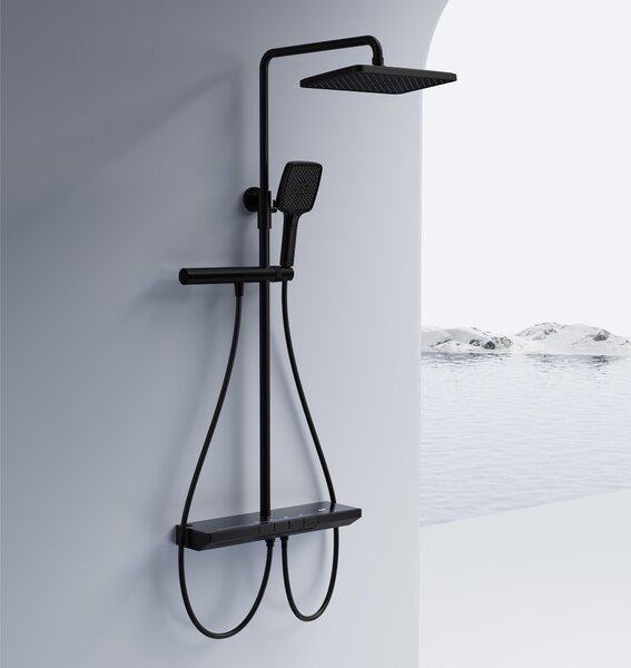 Set dus cu termostat REA Pedro Black