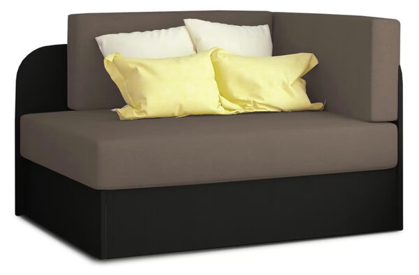 Canapea extensibila mica ROSA, gri-maro/neagra