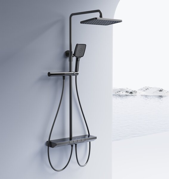 Set dus cu termostat REA Pedro Titanium