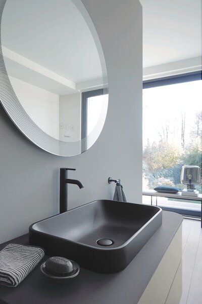 Duravit C.1 baterie lavoar stativ negru C11030002046
