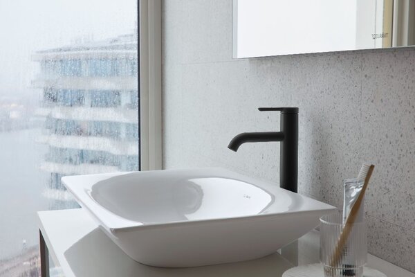 Duravit C.1 baterie lavoar stativ negru C11030002046