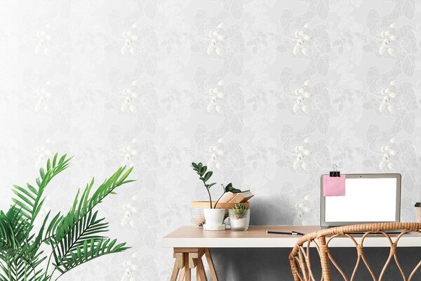 Tapet conuri abstracte în design gri