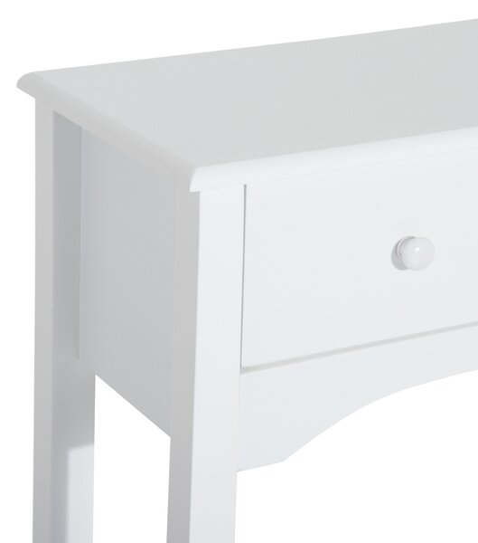 HOMCOM Masă Consolă Modernă cu 3 Sertare, Consolă de Intrare din MDF, pentru Hol, Sufragerie, 100x32x85 cm, Alb | Aosom Romania