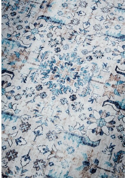 Covor albastru deschis 160x230 cm Saveh Cream Blue – Elle Decoration