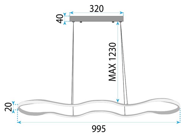 Lampa LED LHJ028-CP GOLD