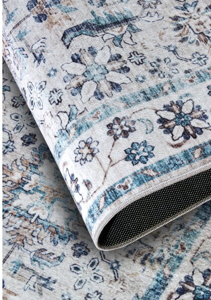 Covor albastru deschis 160x230 cm Saveh Cream Blue – Elle Decoration