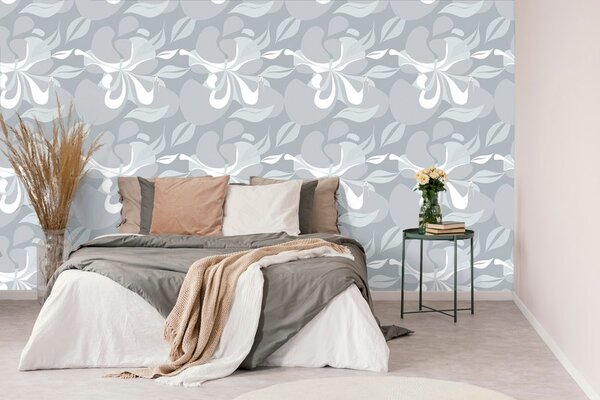 Tapet abstracție feminină în design întunecat