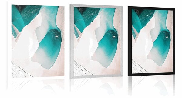 Poster munții abstracți