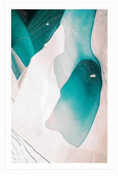 Poster munții abstracți