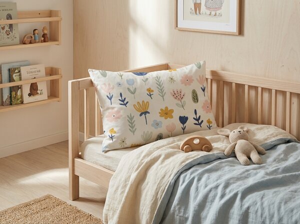 Husa de perna din bumbac FLORI DREAM 40x60 cm, colorat