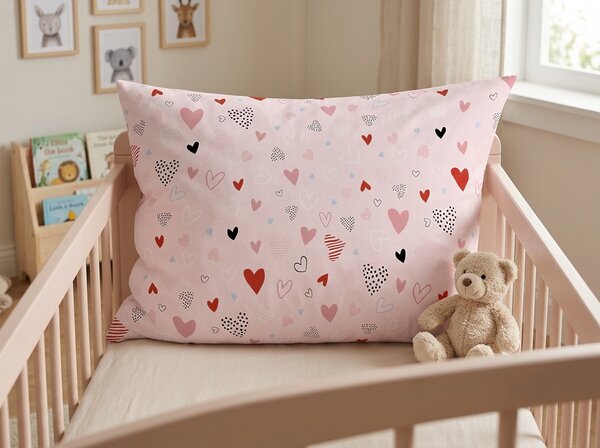 Fata de perna din bumbac LOVITA 40x60 cm, roz