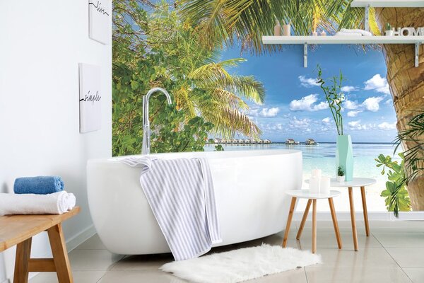 Fototapet relaxare într-o stațiune tropicală